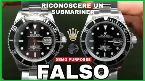 come capire se un rolex submariner è originale|Come riconoscere un Rolex falso .